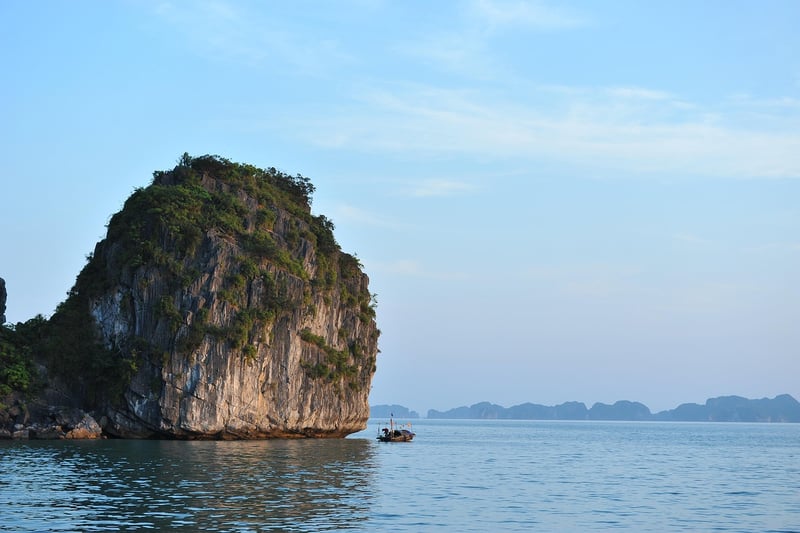 Kayaking in Halong Bay