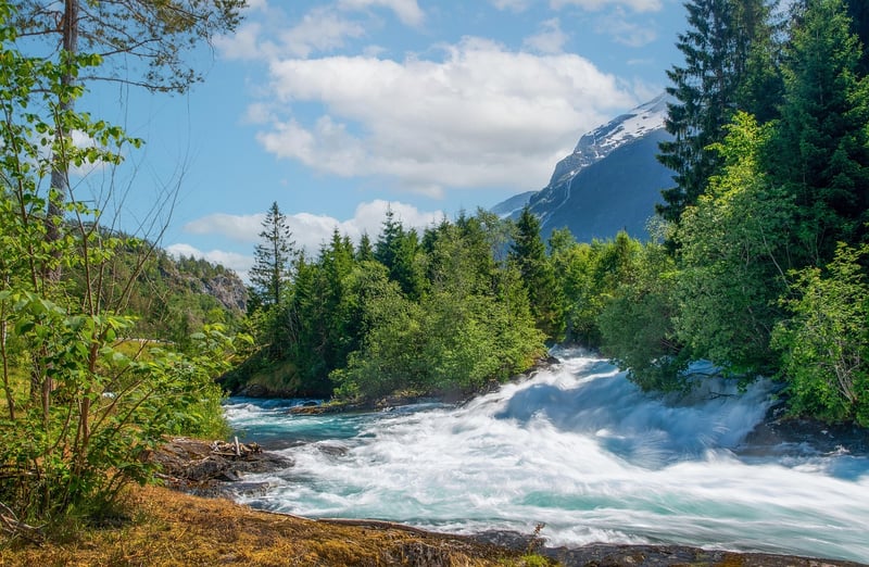 Canoeing in Norwegian Fjords